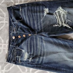American Eagle 'Tom girl' button fly jeans